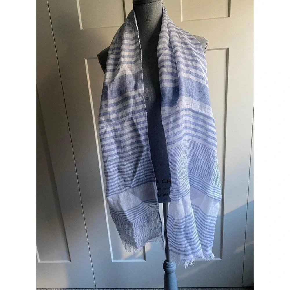 Puro Lino Italy Wrap Scarf Lightweight Travel Event Linen Lux